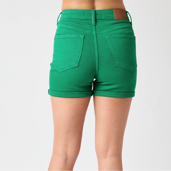 NWT Judy blue 150283 green high waist tummy control shorts - Picture 5 of 10